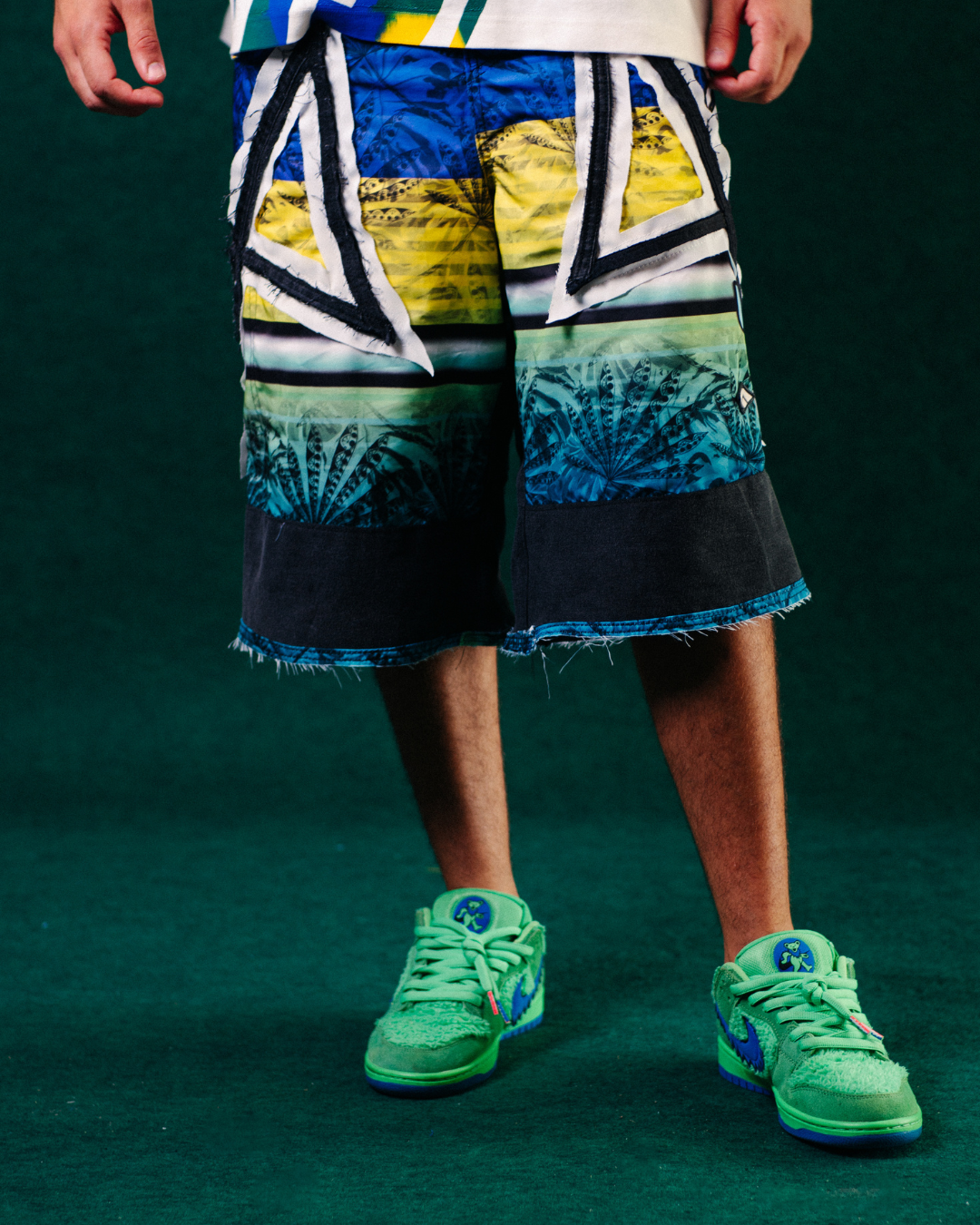 Jort Jeans e Tactel Copa Owlshit - Azul, Verde e Amarelo e Jeans Preto