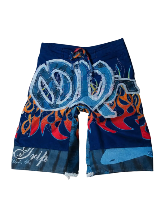 Bermuda customizada OWLSHIT tactel OWLFIRE