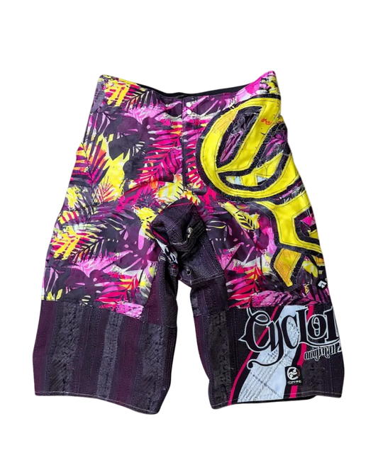 Bermuda customizada OWLSHIT tactel TROPICAL PSICODÉLICA