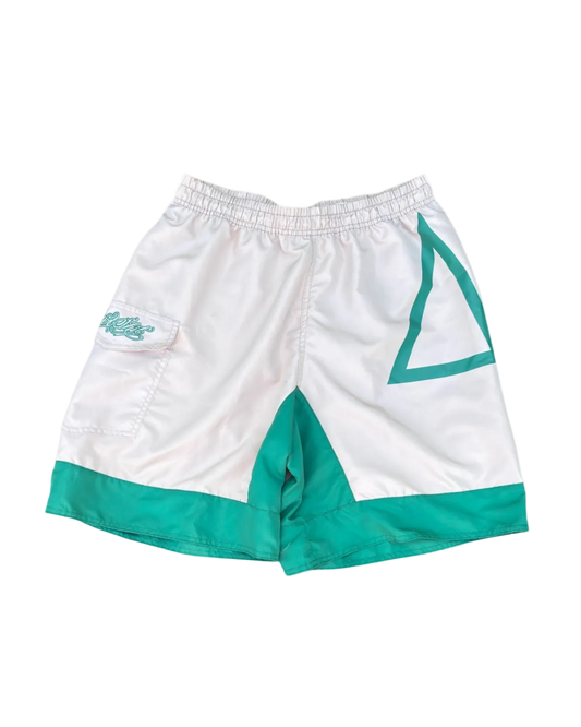 SURFSHORT OWLSHIT tactel beje e verde