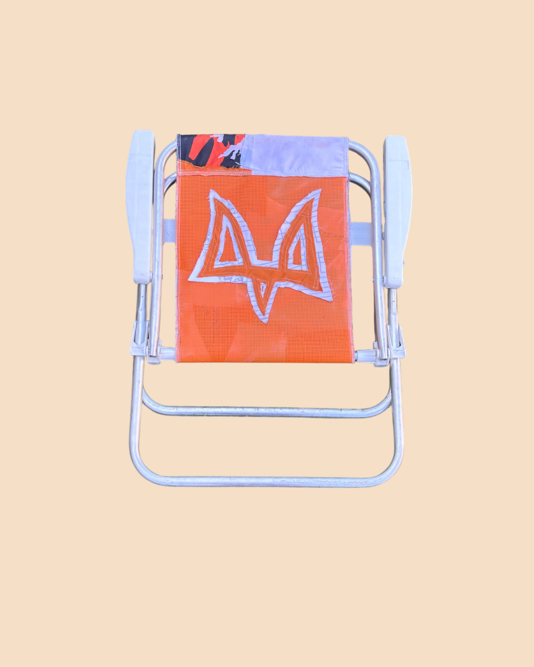 Cadeira de praia OWLSHIT laranja camuflada