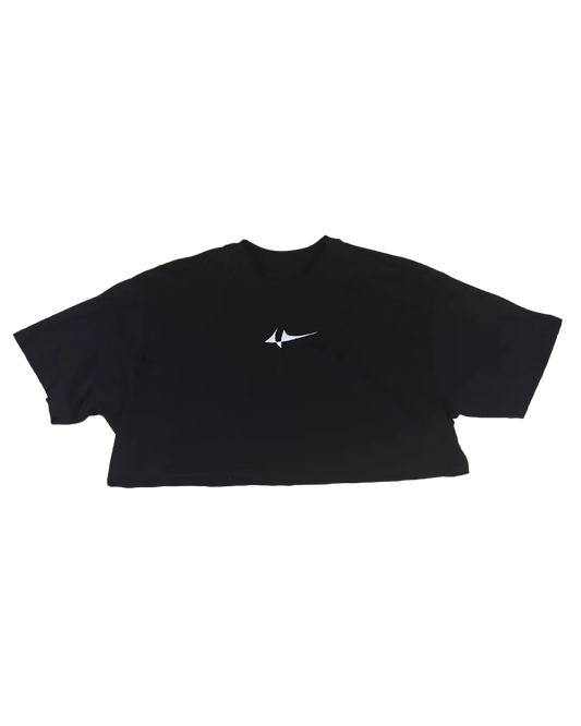 Cropped copa Owlshit Preto