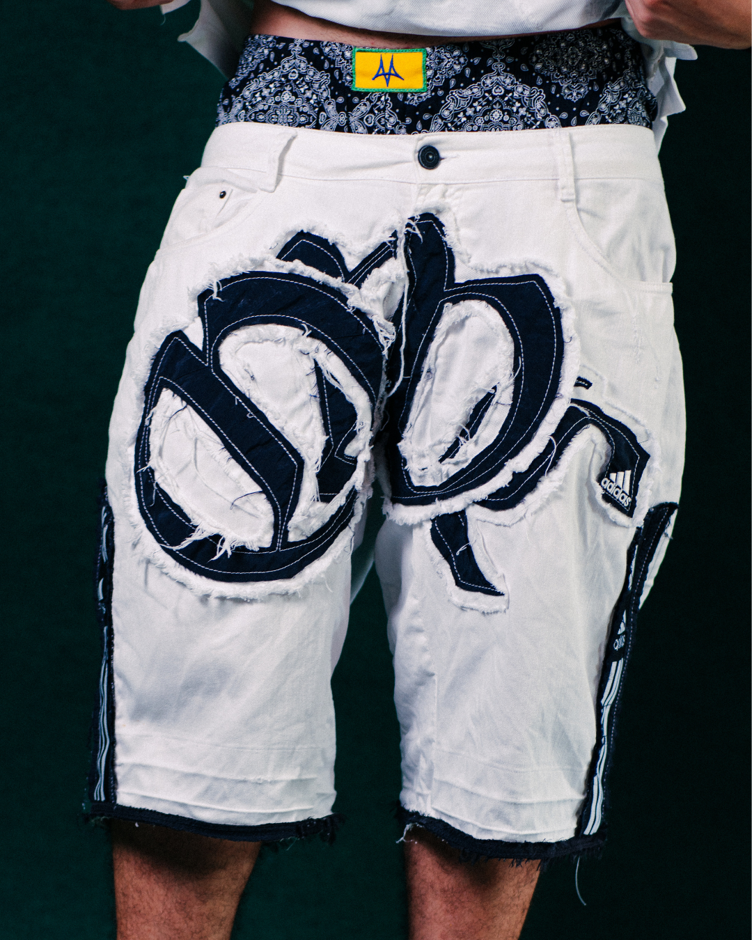 Jort Copa - Jeans e Tactel (Preto e Branco)