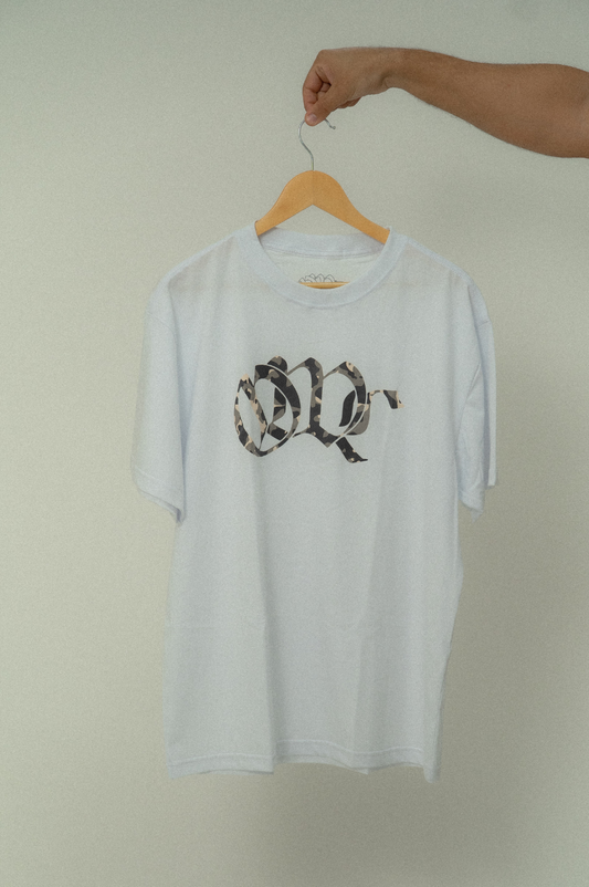 Camiseta Owl Logo Camuflada Branca