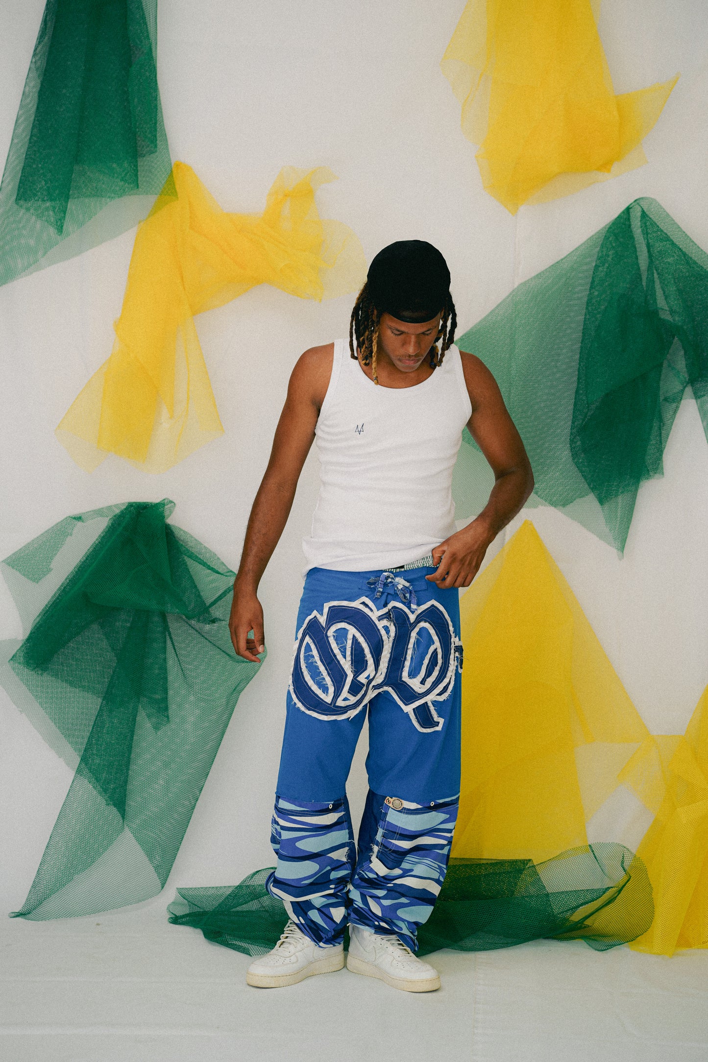 Regata Masculina OWLSHIT branca e azul