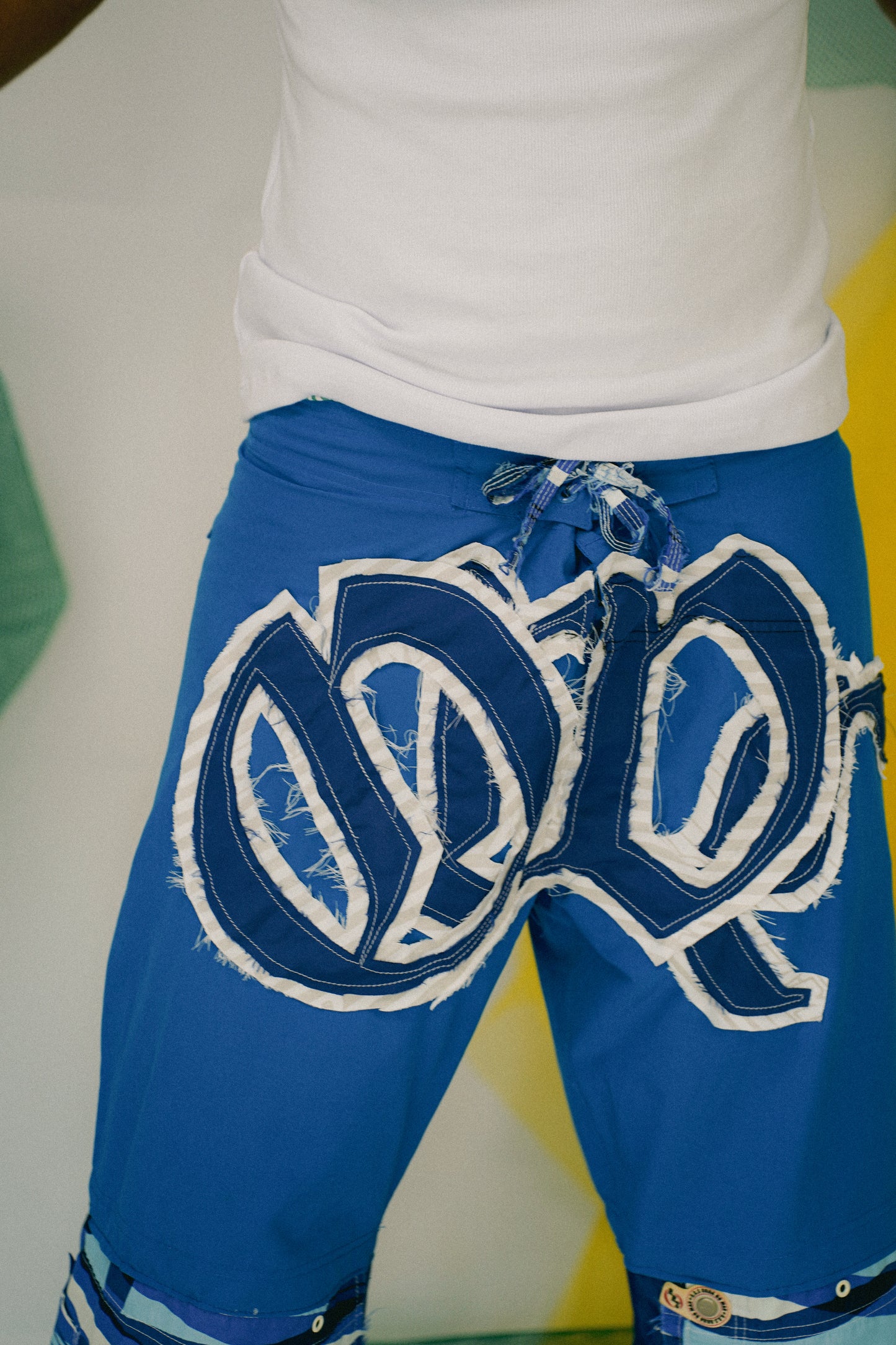 Calça baggie customizada OWLSHIT tactel LEONARDO