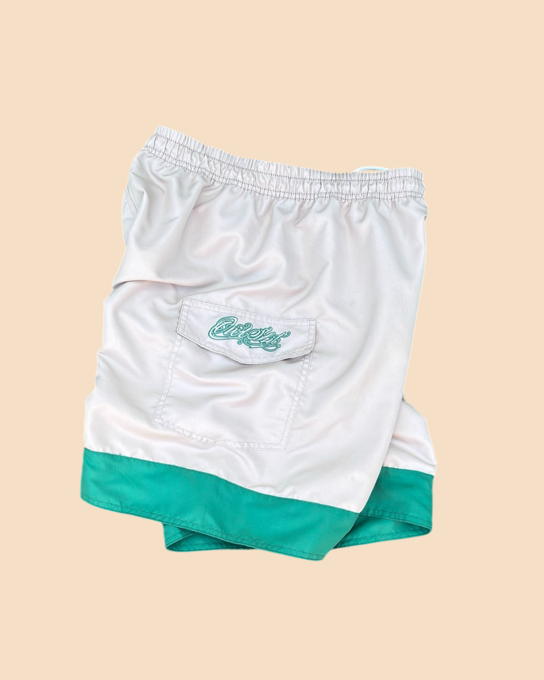 SURFSHORT OWLSHIT tactel beje e verde