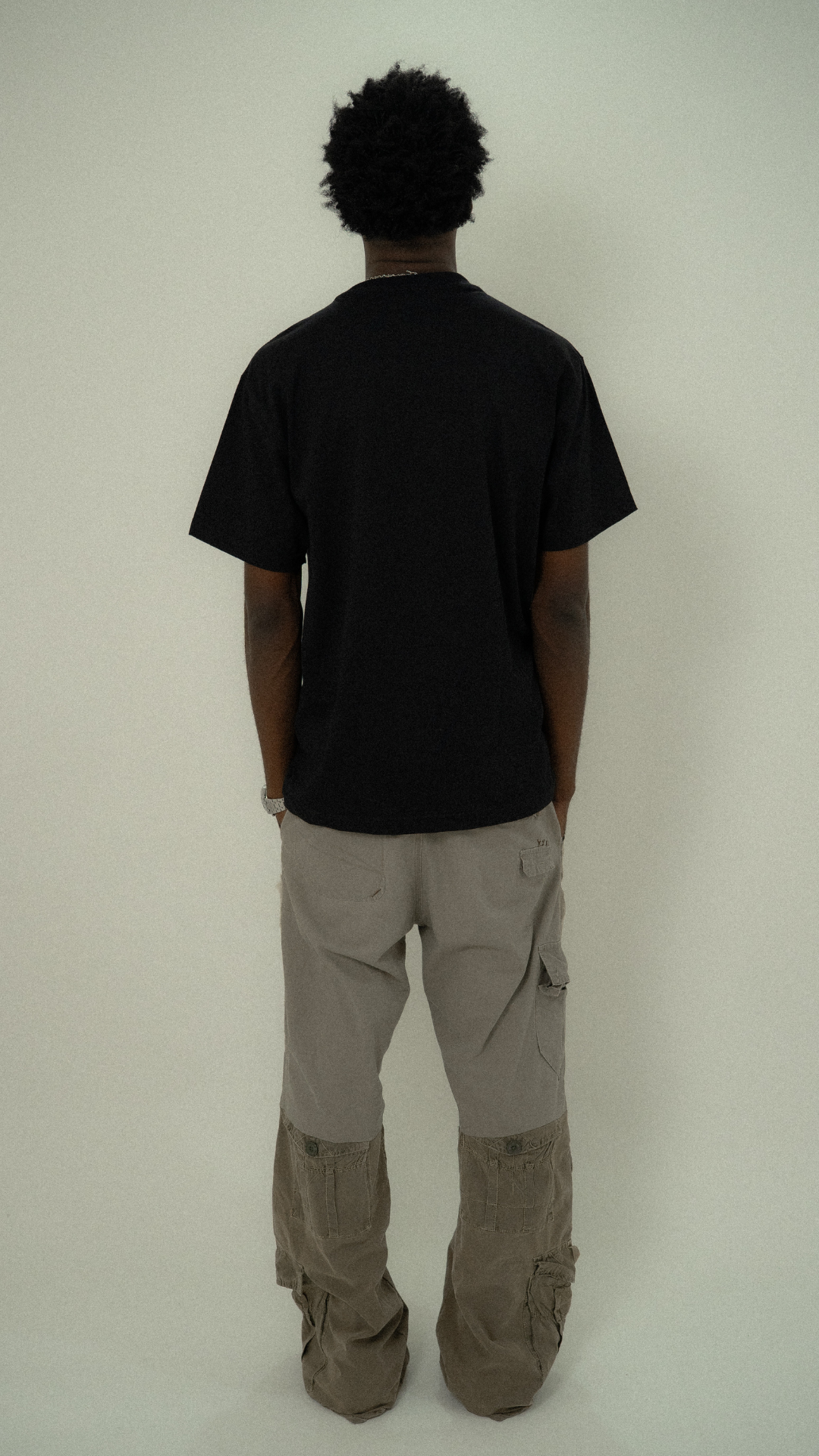 Calça custom cargo dupla beje