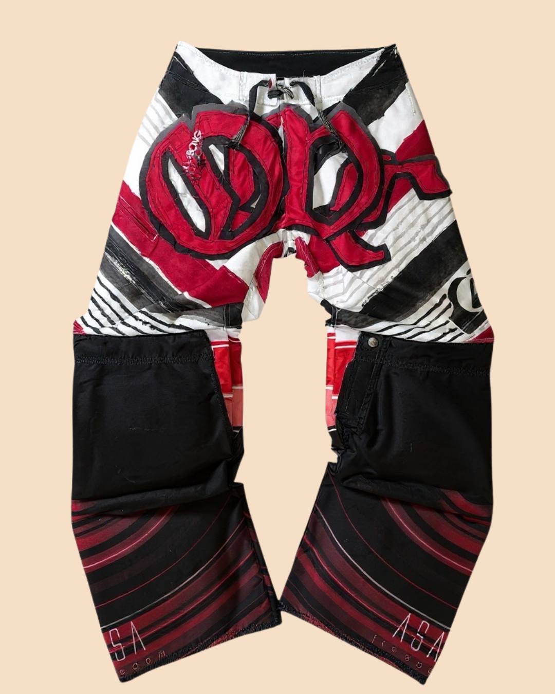 Calça baggie customizada OWLSHIT tactel RAFAEL