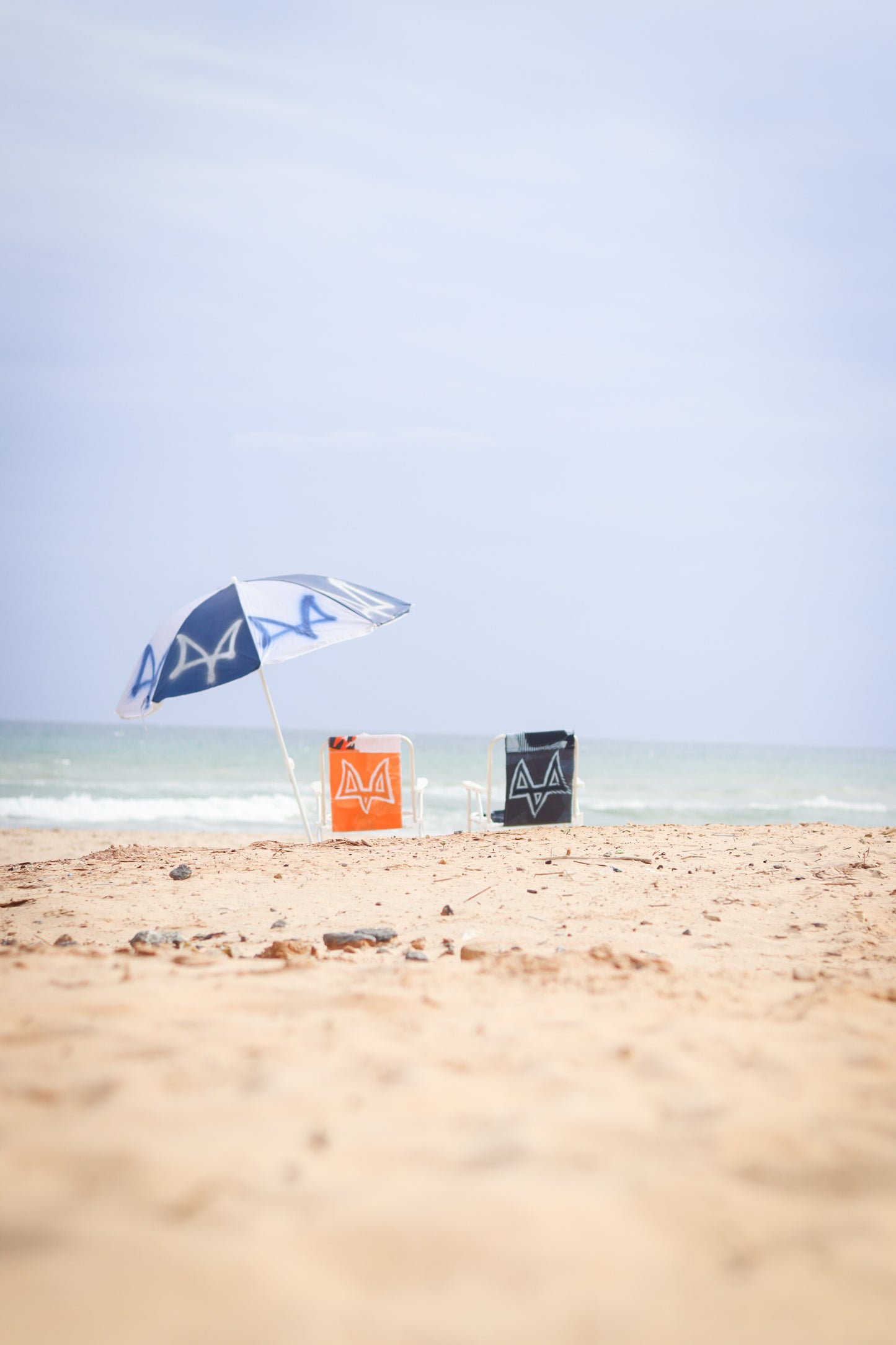 Cadeira de praia OWLSHIT laranja camuflada