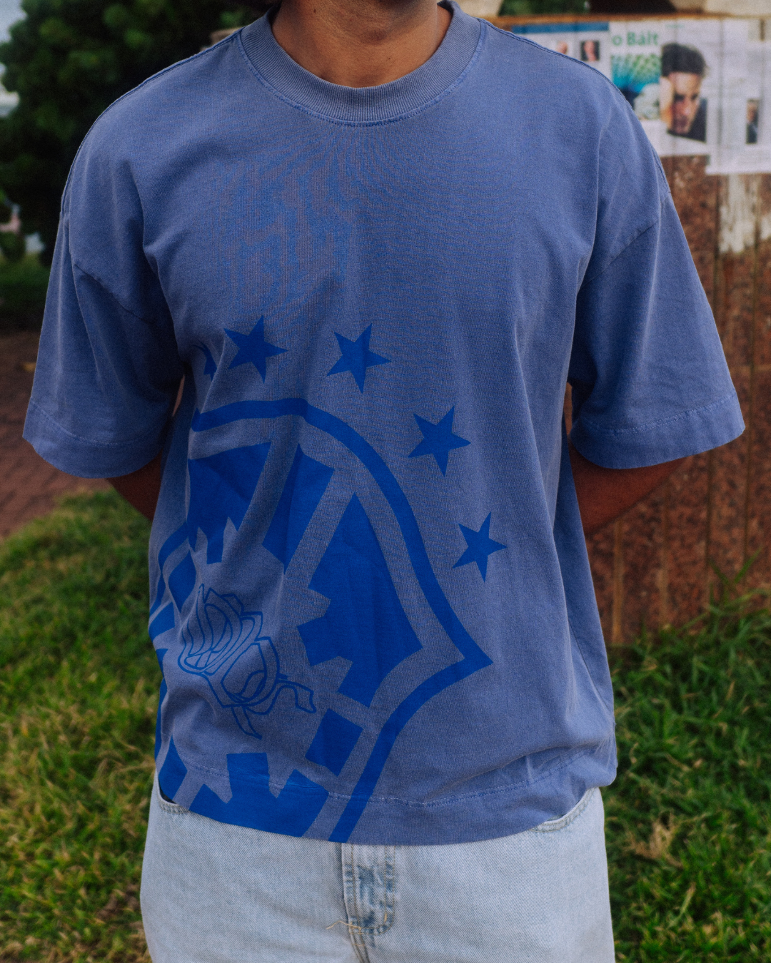 Camisa Escudo Owl Azul Marinho Logo Azul