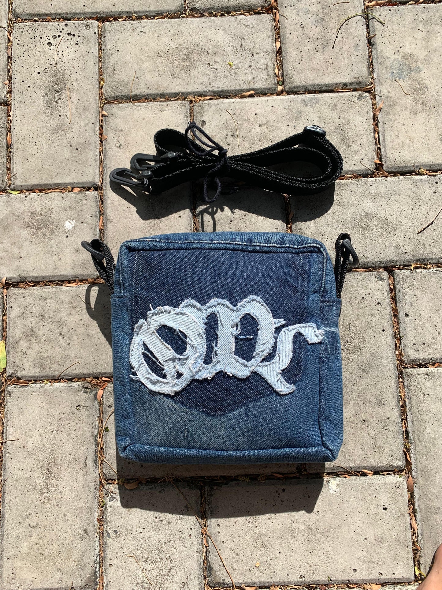 ShOwlder Bag jeans azul escuro